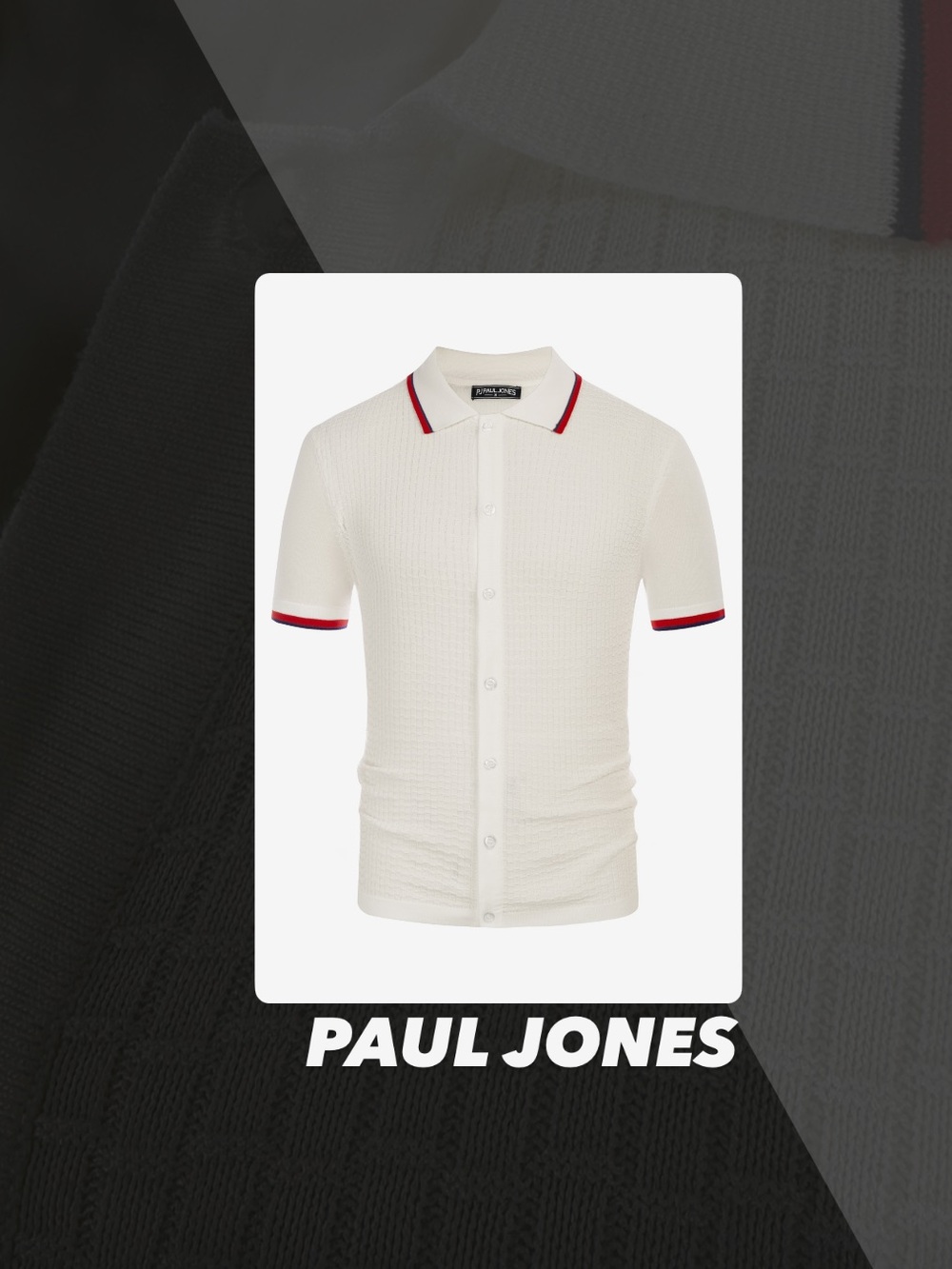 EUC Paul Jones Knit Polo Shirt